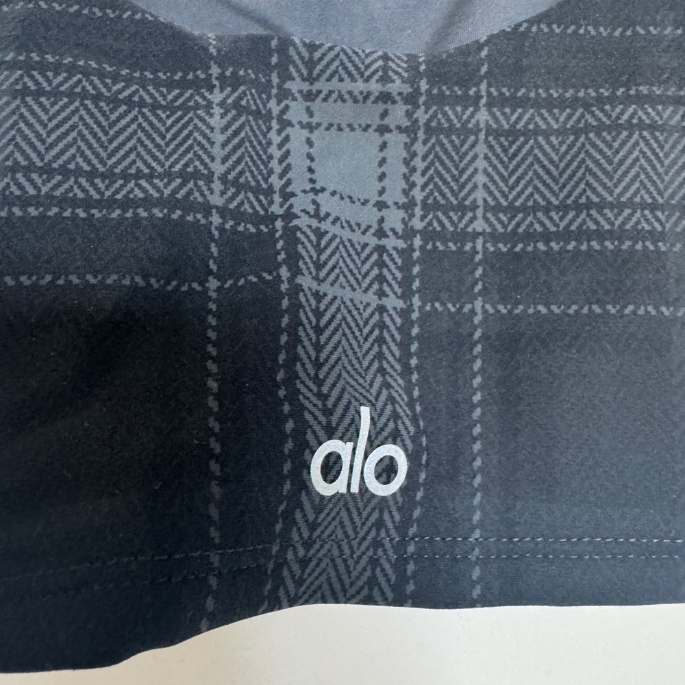 ALO Yoga Vapor Legacy Plaid Bra Size L - Picture 5 of 6
